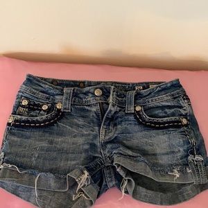 Miss Me Rhinestone shorts